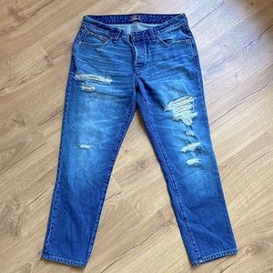 Abercrombie and Fitch Jeans Slim Boyfriend, Cropped.  Size 27